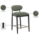  Color_Olive -- Riccio Olive Performance Fabric Upholstered Stool IMAGE 9