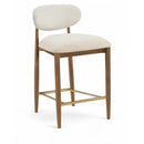  Color_Cream -- Riccio Cream Performance Fabric Upholstered Stool IMAGE 1