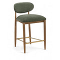  Color_Olive -- Riccio Olive Performance Fabric Upholstered Stool IMAGE 1