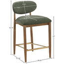  Color_Olive -- Riccio Olive Performance Fabric Upholstered Stool IMAGE 8