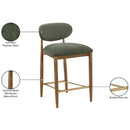  Color_Olive -- Riccio Olive Performance Fabric Upholstered Stool IMAGE 9