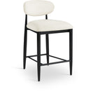  Color_Cream -- Riccio Cream Performance Fabric Upholstered Stool IMAGE 1