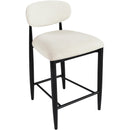  Color_Cream -- Riccio Cream Performance Fabric Upholstered Stool IMAGE 5
