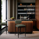  Meridian Riccio Olive Performance Fabric Upholstered Stool IMAGE 2