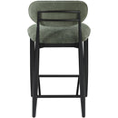  Meridian Riccio Olive Performance Fabric Upholstered Stool IMAGE 4