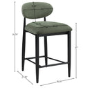  Color_Olive -- Riccio Olive Performance Fabric Upholstered Stool IMAGE 8