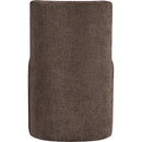  Color_Brown -- Duvina Brown Chenille Performance Fabric Upholstered Dining Chair IMAGE 5