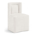  Color_Cream -- Duvina Cream Chenille Performance Fabric Upholstered Dining Chair IMAGE 1
