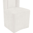  Color_Cream -- Duvina Cream Chenille Performance Fabric Upholstered Dining Chair IMAGE 7