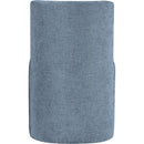  Meridian Duvina Light Blue Chenille Performance Fabric Upholstered Dining Chair IMAGE 5