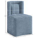  Color_Light Blue -- Duvina Light Blue Chenille Performance Fabric Upholstered Dining Chair IMAGE 9