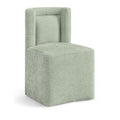  Color_Mint -- Duvina Mint Chenille Performance Fabric Upholstered Dining Chair IMAGE 1