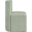  Color_Mint -- Duvina Mint Chenille Performance Fabric Upholstered Dining Chair IMAGE 4