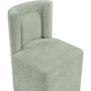  Color_Mint -- Duvina Mint Chenille Performance Fabric Upholstered Dining Chair IMAGE 6