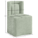  Color_Mint -- Duvina Mint Chenille Performance Fabric Upholstered Dining Chair IMAGE 9