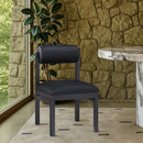  Meridian Roundhill Black Vegan Leather Upholstered Dining Chair IMAGE 2