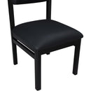  Meridian Roundhill Black Vegan Leather Upholstered Dining Chair IMAGE 7