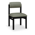  Color_Green -- Roundhill Green Vegan Leather Upholstered Dining Chair IMAGE 1