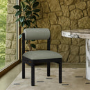  Meridian Roundhill Green Vegan Leather Upholstered Dining Chair IMAGE 2