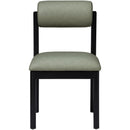  Color_Green -- Roundhill Green Vegan Leather Upholstered Dining Chair IMAGE 3