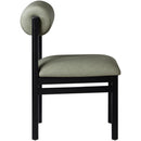  Meridian Roundhill Green Vegan Leather Upholstered Dining Chair IMAGE 4