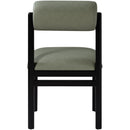  Color_Green -- Roundhill Green Vegan Leather Upholstered Dining Chair IMAGE 5