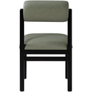  Meridian Roundhill Green Vegan Leather Upholstered Dining Chair IMAGE 5