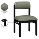  Meridian Roundhill Green Vegan Leather Upholstered Dining Chair IMAGE 9