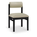  Meridian Roundhill Taupe Vegan Leather Upholstered Dining Chair IMAGE 1
