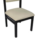  Meridian Roundhill Taupe Vegan Leather Upholstered Dining Chair IMAGE 7
