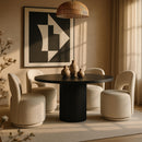  Color_Beige -- Meridian Cirelle Dining Chair IMAGE 2