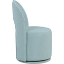  Color_Light Blue -- Cirelle Light Blue Linen Textured Performance Fabric Upholstered Dining Chair IMAGE 4