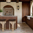  Color_Brown -- Bocceli Brown Velvet Upholstered Counter Stool IMAGE 2