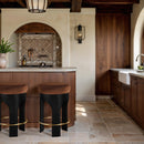  Color_Cognac -- Bocceli Cognac Velvet Upholstered Counter Stool IMAGE 2