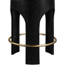  Meridian Bocceli Cognac Velvet Upholstered Counter Stool IMAGE 3