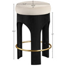 Color_Cream -- Bocceli Cream Velvet Upholstered Counter Stool IMAGE 6