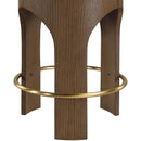  Color_Cream -- Bocceli Cream Velvet Upholstered Counter Stool IMAGE 3
