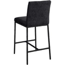  Color_Black -- Reeves Black Chenille Fabric Upholstered Counter Stool IMAGE 5