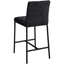 Meridian Reeves Black Chenille Fabric Upholstered Counter Stool IMAGE 5