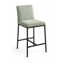  Color_Mint -- Reeves Mint Chenille Fabric Upholstered Counter Stool IMAGE 1
