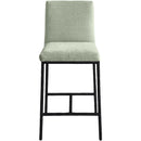  Color_Mint -- Reeves Mint Chenille Fabric Upholstered Counter Stool IMAGE 2