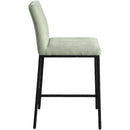  Color_Mint -- Reeves Mint Chenille Fabric Upholstered Counter Stool IMAGE 3