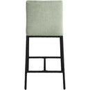  Color_Mint -- Reeves Mint Chenille Fabric Upholstered Counter Stool IMAGE 4