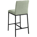  Color_Mint -- Reeves Mint Chenille Fabric Upholstered Counter Stool IMAGE 5