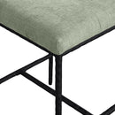  Color_Mint -- Reeves Mint Chenille Fabric Upholstered Counter Stool IMAGE 6
