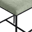  Meridian Reeves Mint Chenille Fabric Upholstered Counter Stool IMAGE 6