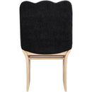  Meridian Shaw Black Chenille Fabric Upholstered Dining Chair IMAGE 5