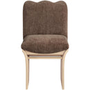  Meridian Shaw Brown Chenille Fabric Upholstered Dining Chair IMAGE 3