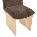  Meridian Shaw Brown Chenille Fabric Upholstered Dining Chair IMAGE 6