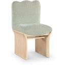  Meridian Shaw Mint Chenille Fabric Upholstered Dining Chair IMAGE 1